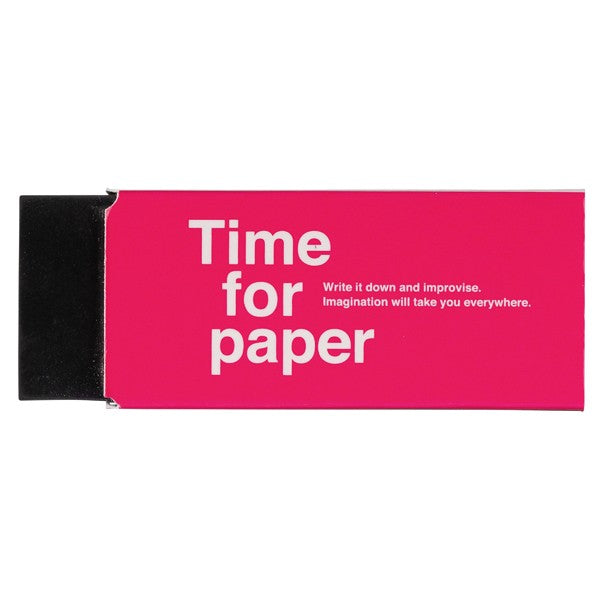 Time For Paper Eraser - Pink