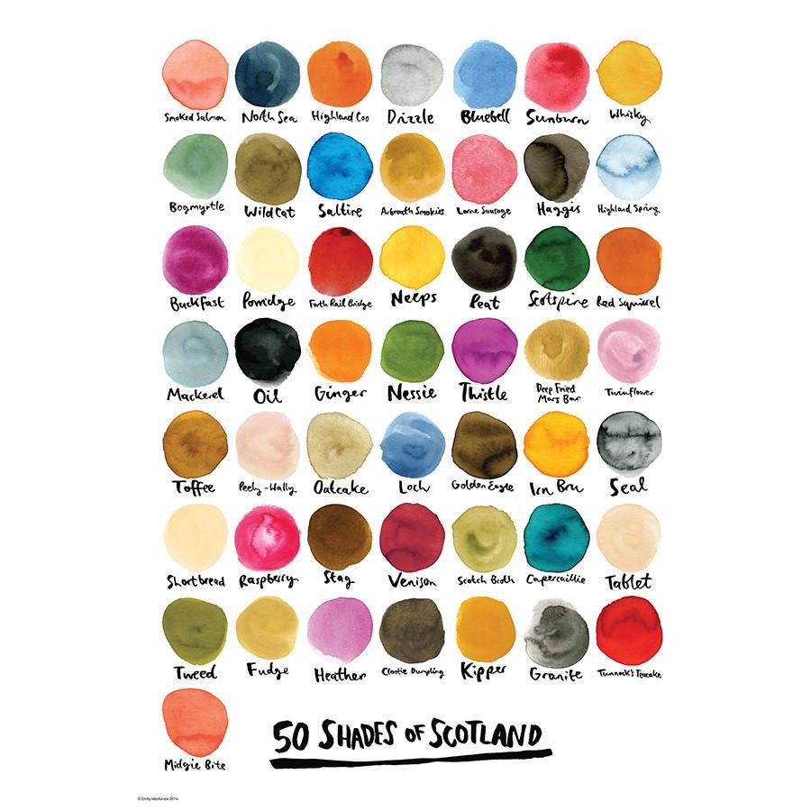 50 Shades of Scotland Print