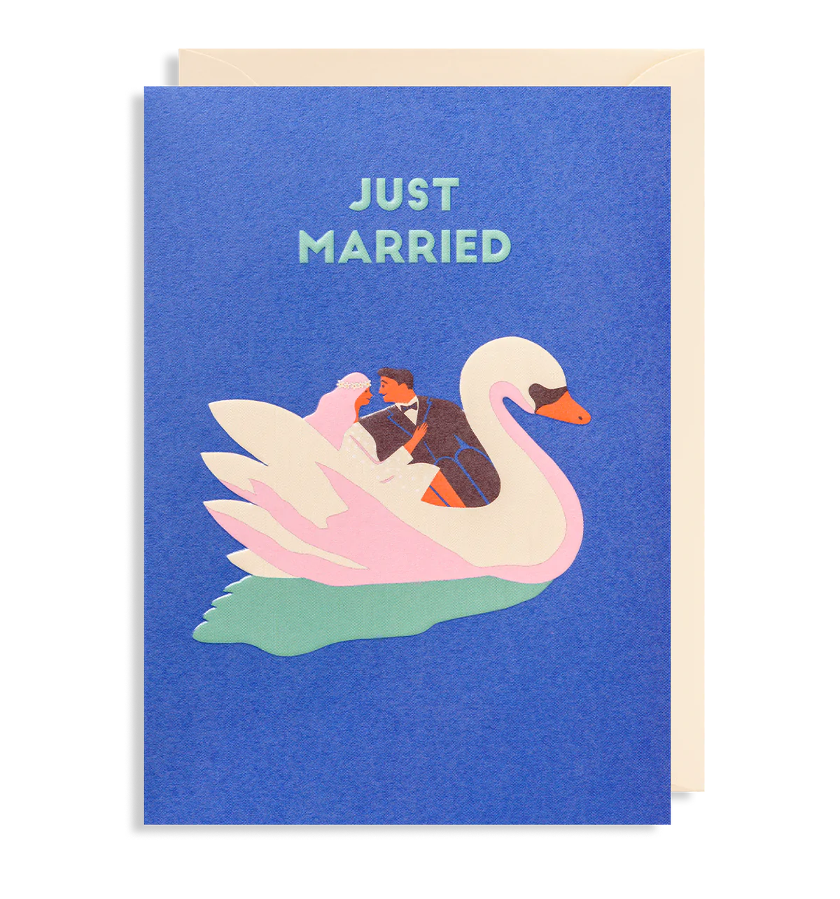 Just Married Wedding Card by Lagom Design Curiouser