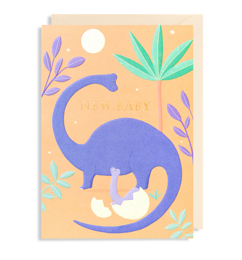 Baby Dinosaur New Baby Card