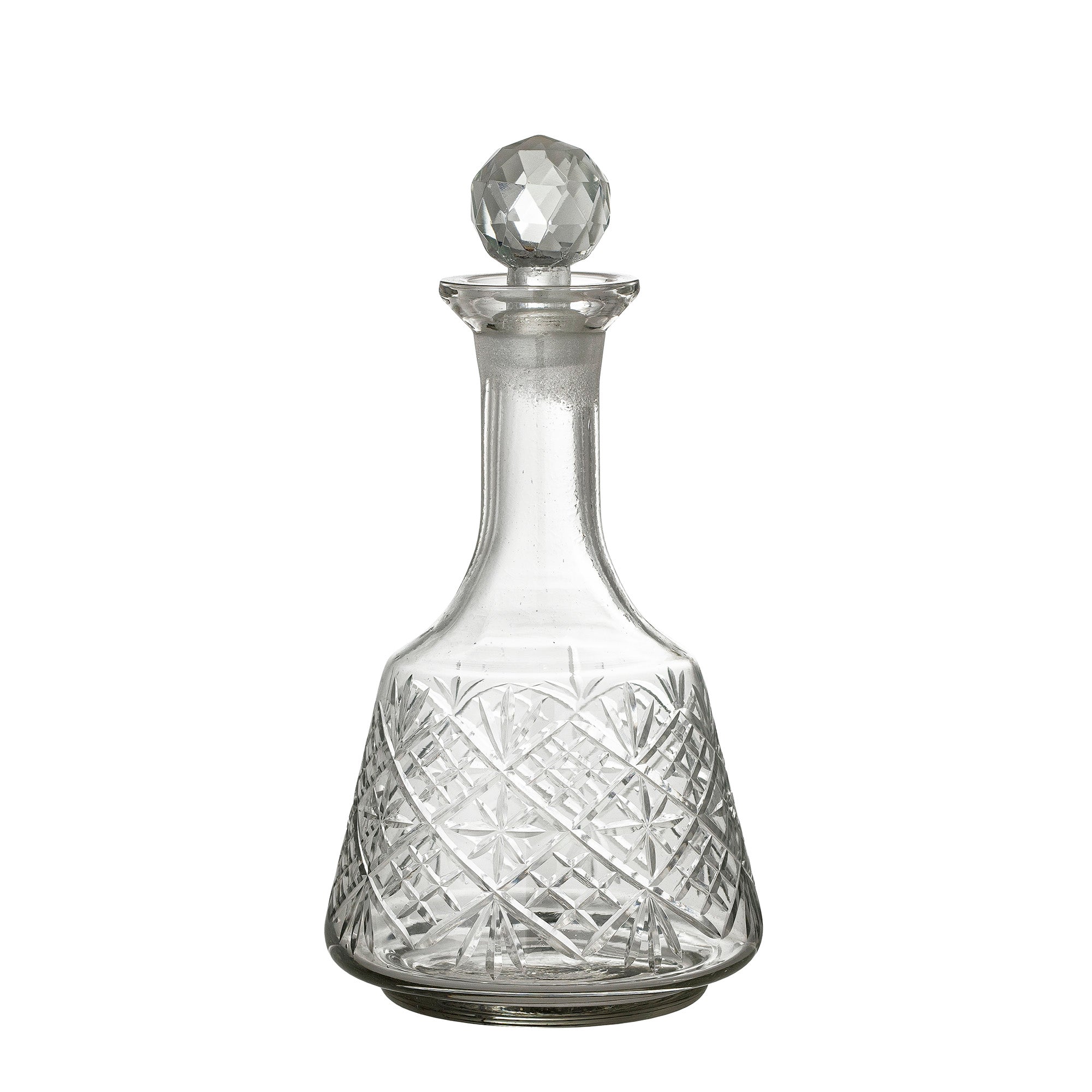 Small Clear Cut Glass Decanter
