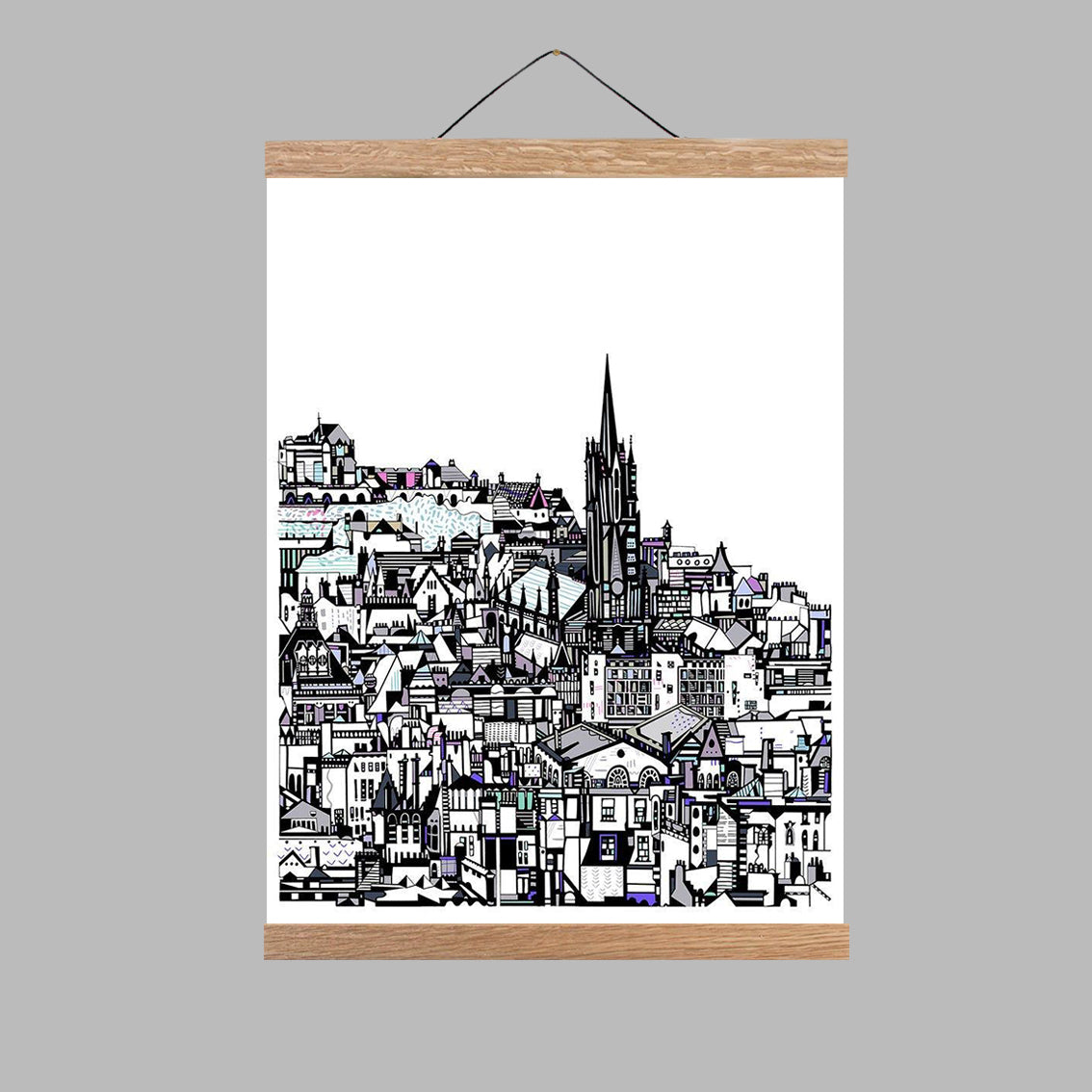 Small Edinburgh City Print