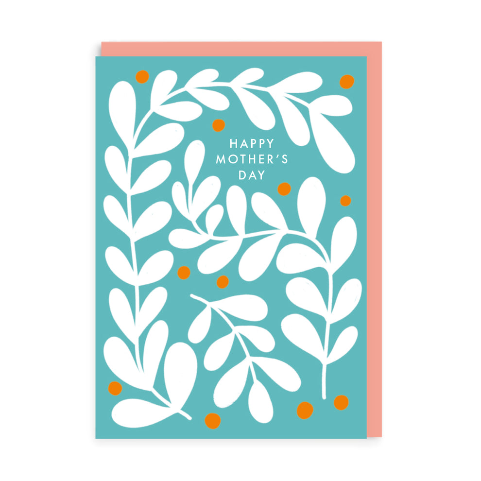 Minty Leaves Mother's Day Card
