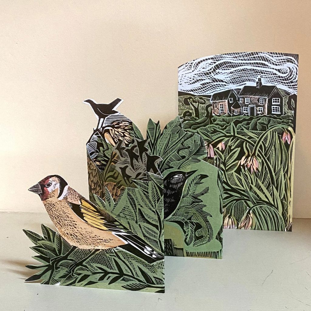 Angela Harding - Garden Birds Fold Out Card