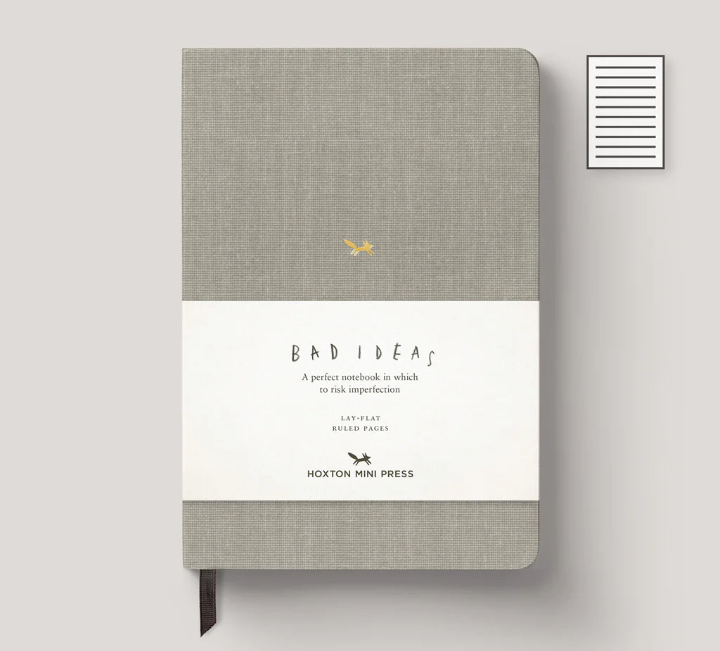 Grey A5 Bad Ideas Notebook