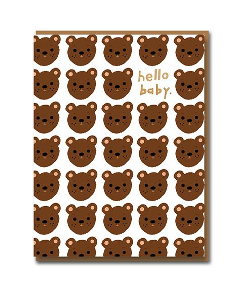 Bear New Baby Card