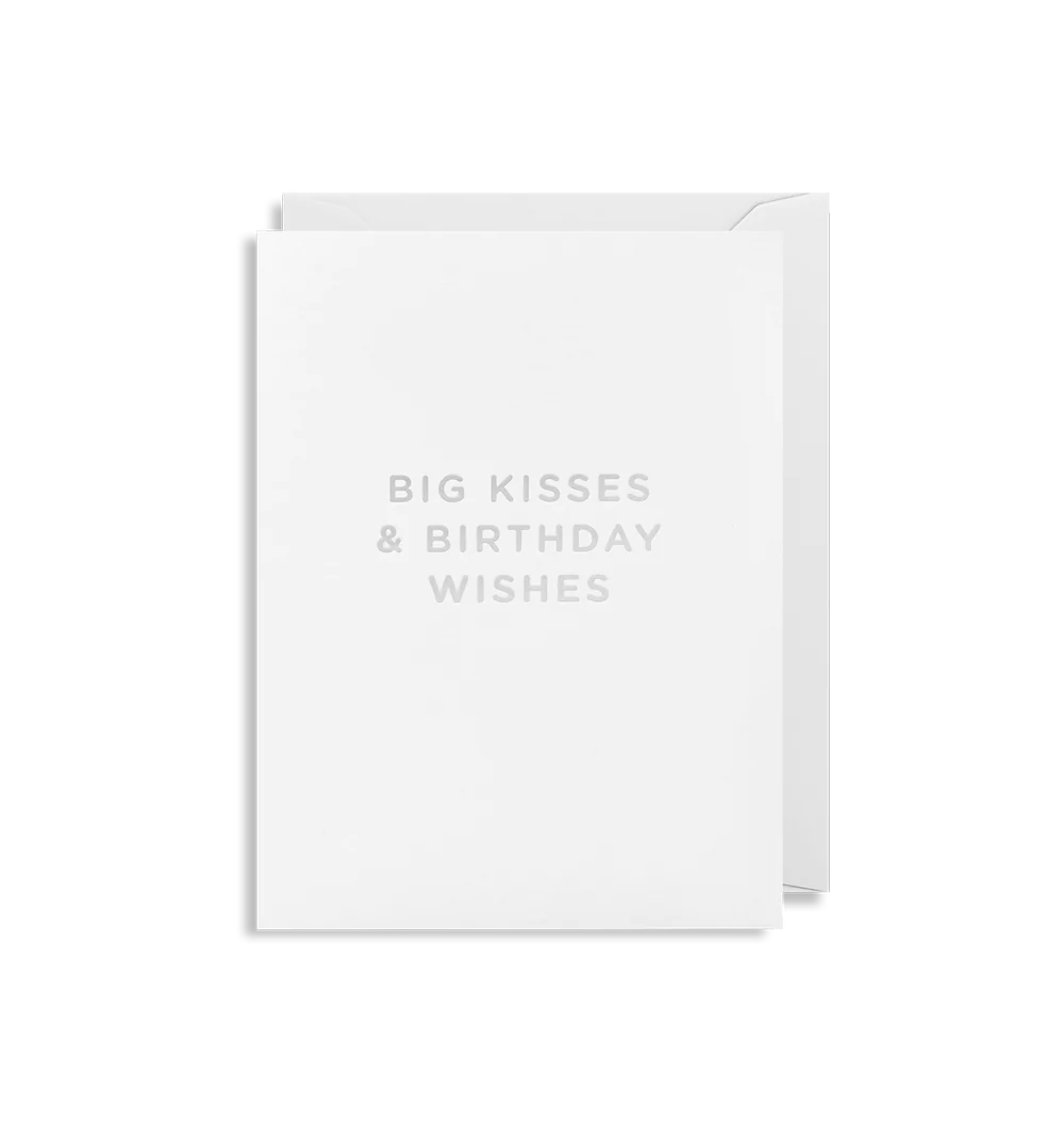 Big Kisses Mini Birthday Card