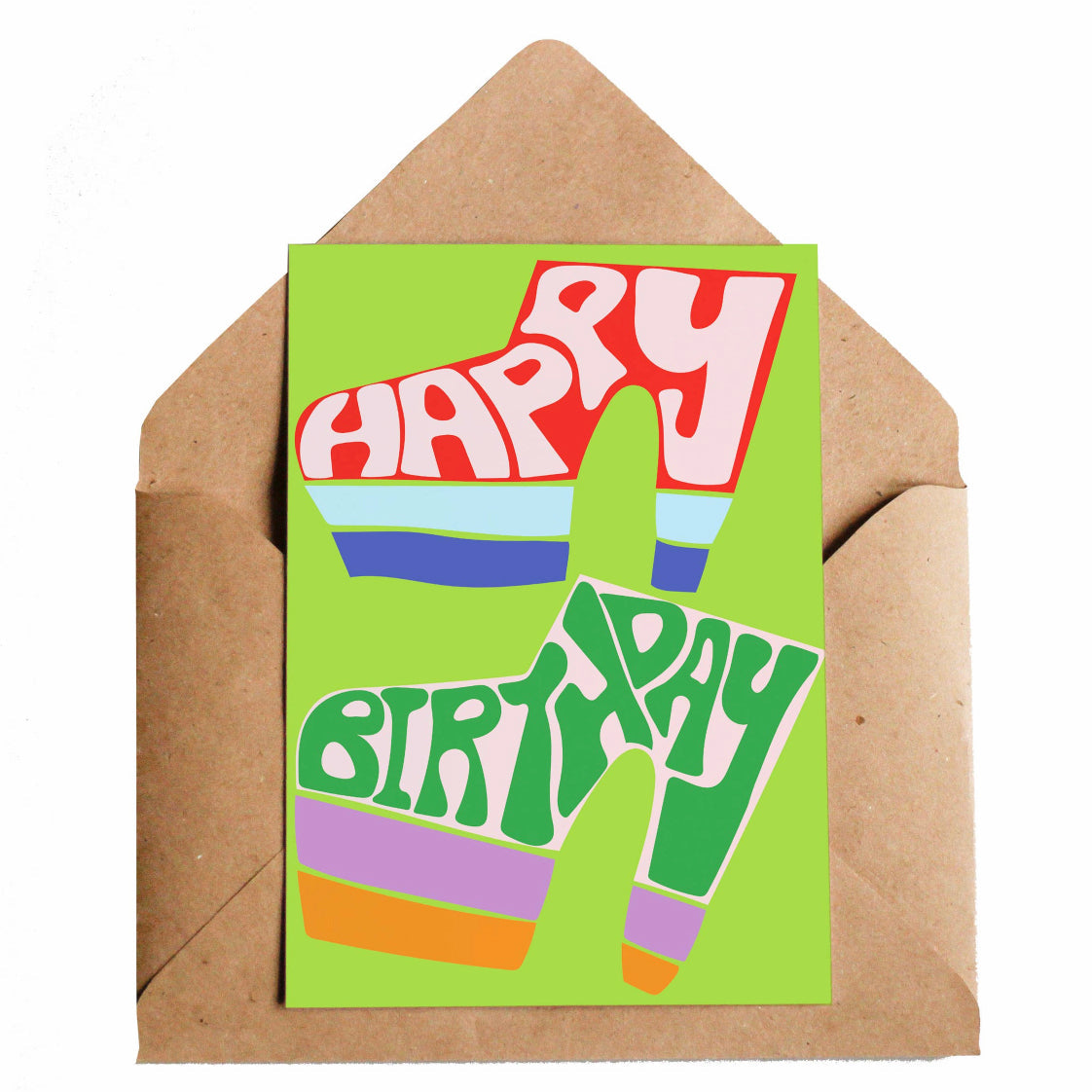 Birthday Boots Birthday Card