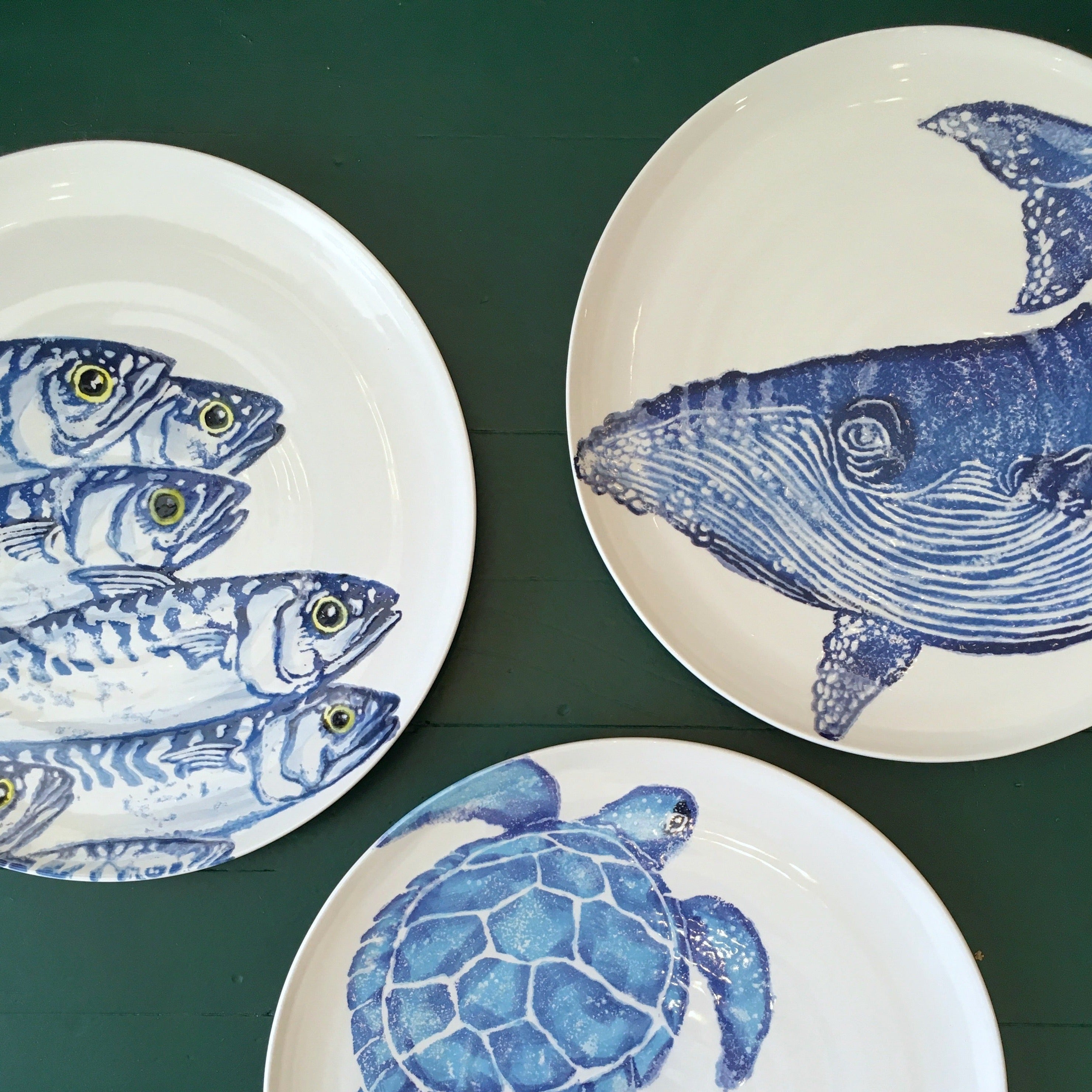 Large Earthenware Whale Platter