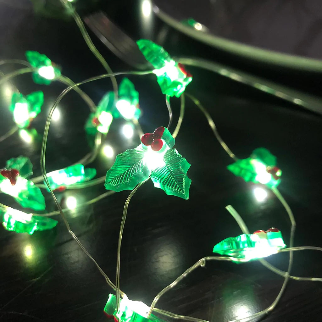 Botanical Holly String Lights