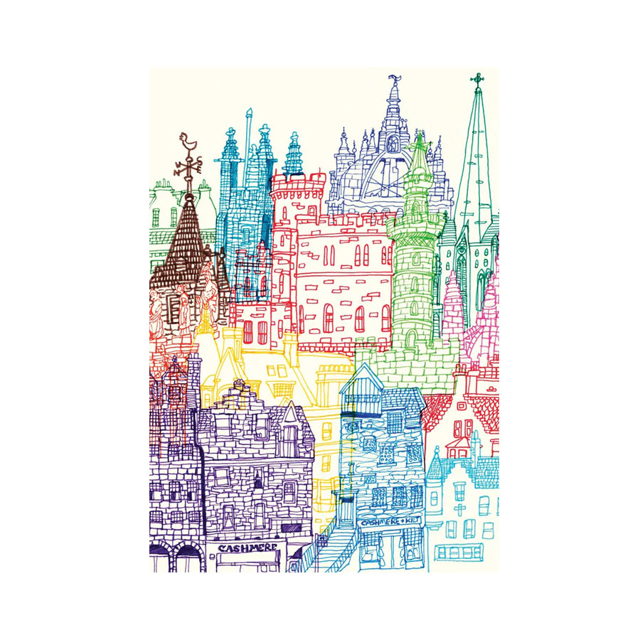 Edinburgh Towers Postcard