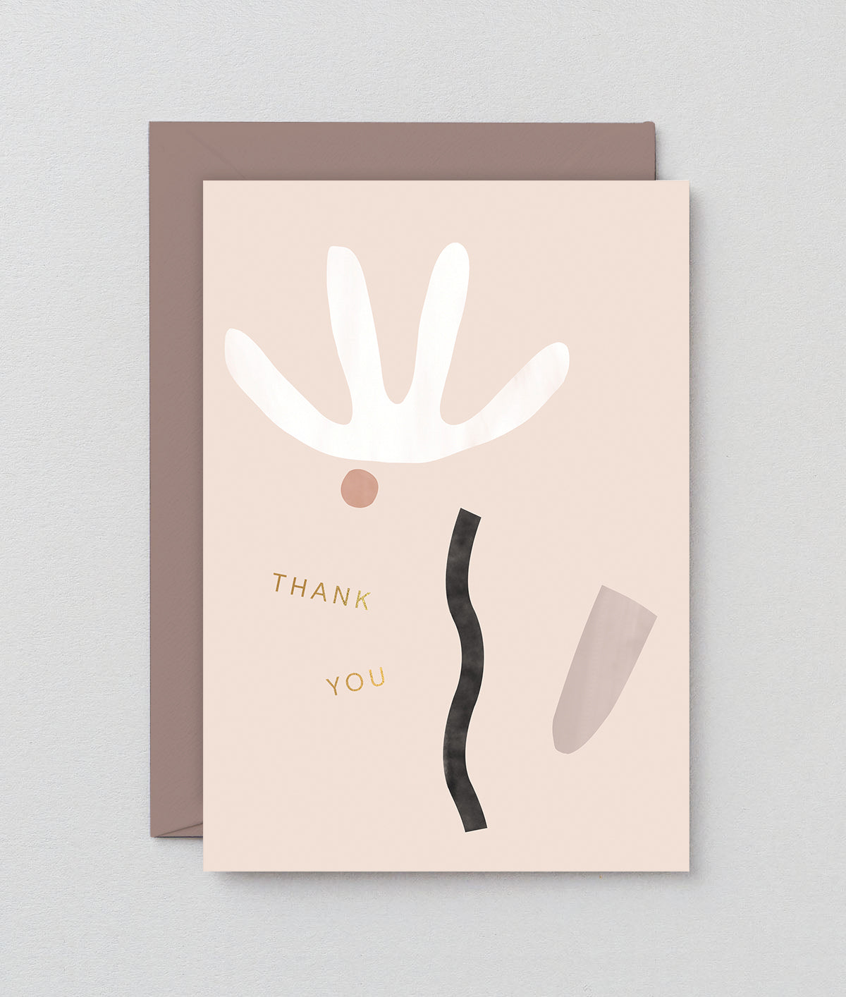 Abstract Flower Thank You Card