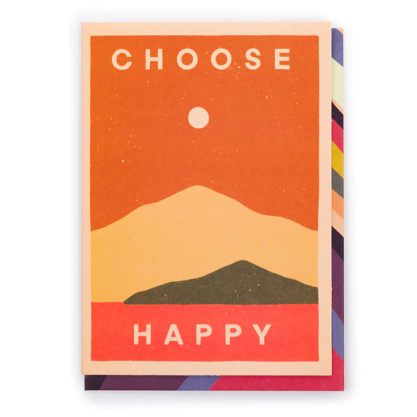 Choose Happy Blank Card