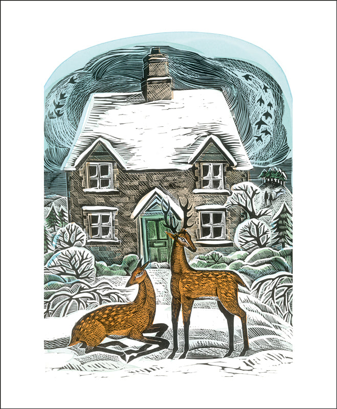 Angela Harding - Christmas Cottage Card