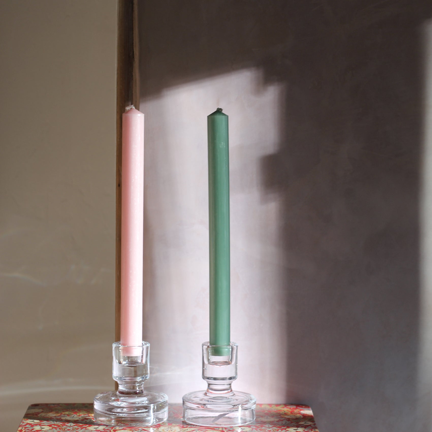 'Petra' Clear Glass Candle Holder