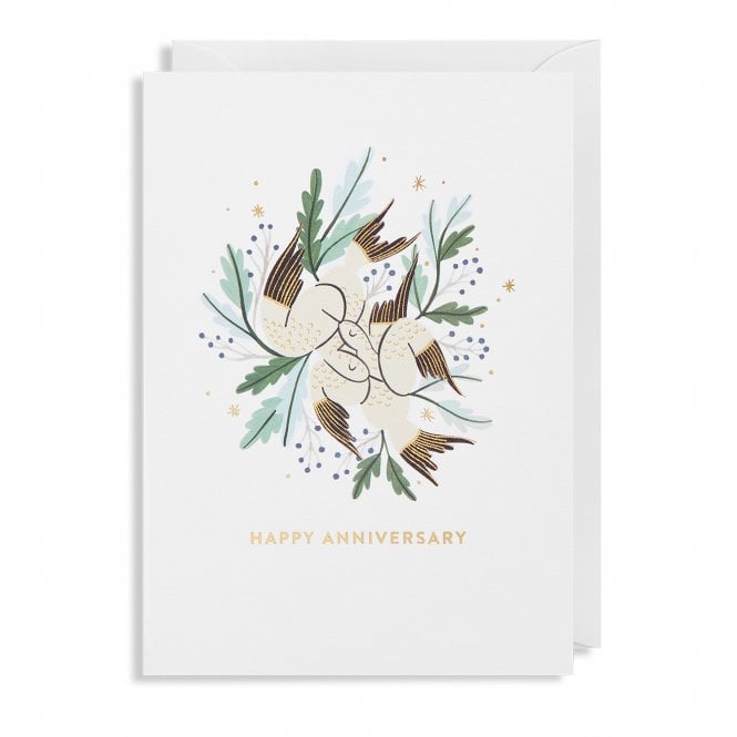 Dove Happy Anniversary Card