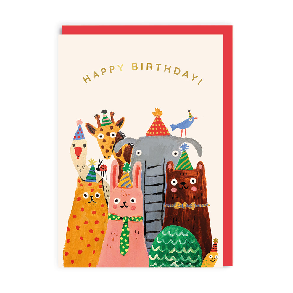 All Of The Animals Birthday Card