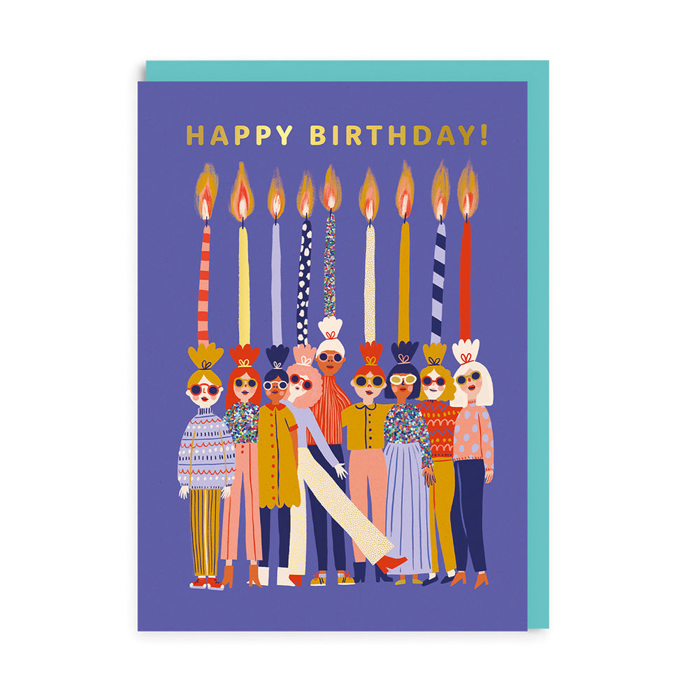 Candle Ladies Birthday Card