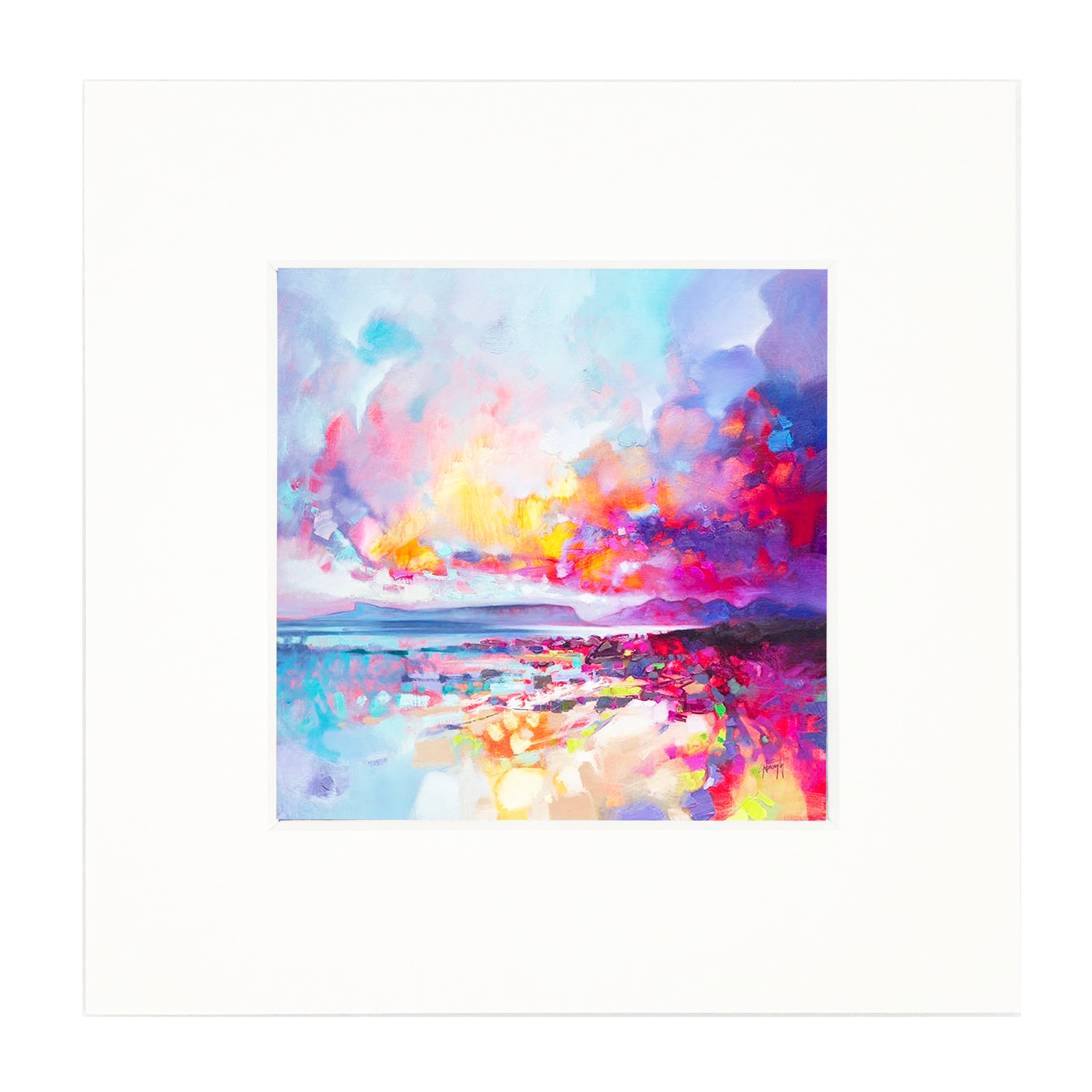 Colours of Arisaig Mounted Art Print