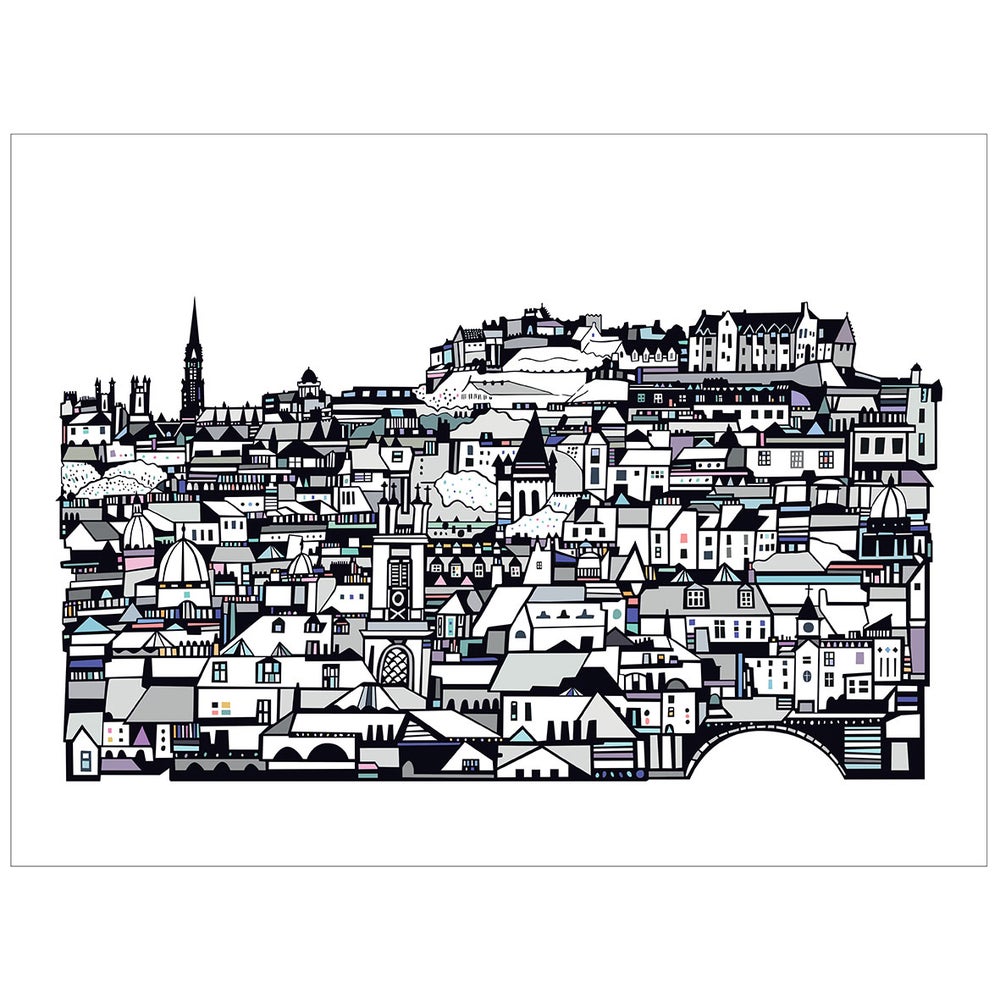 Edinburgh From Stockbridge Art Print