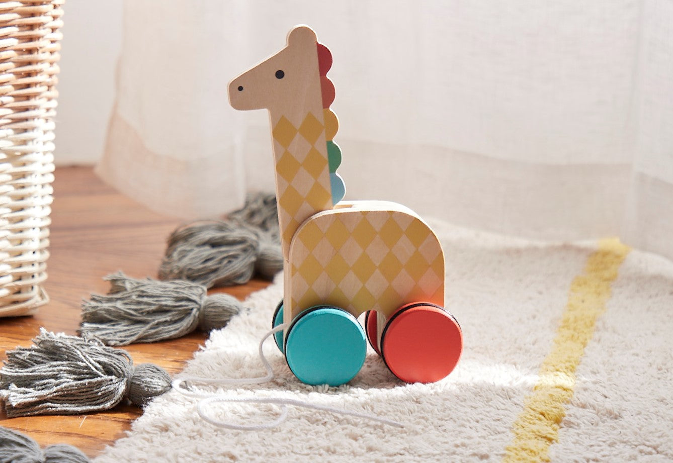 Giraffe on-the-go Wooden Pull Toy