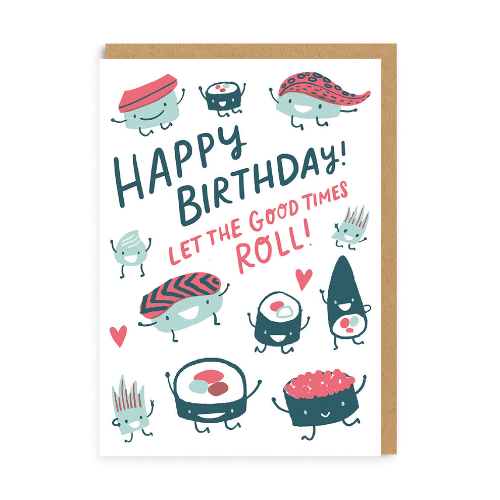 Sushi Happy Birthday Card
