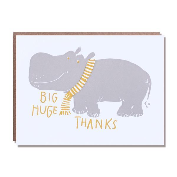 Hippo Thank You Card