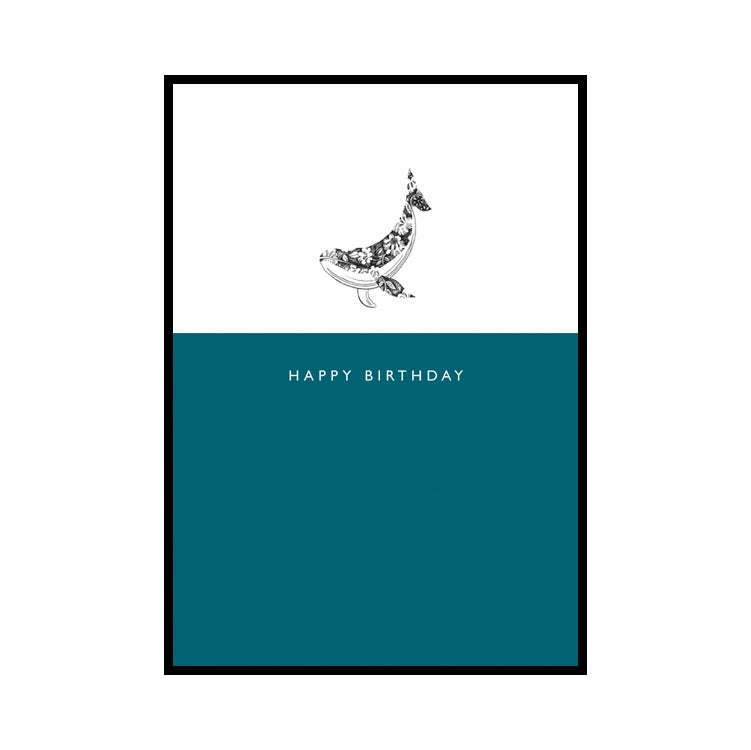 Whale Happy Birthday Card