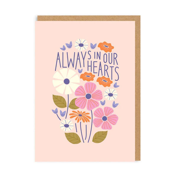 In Our Hearts Sympathy Card