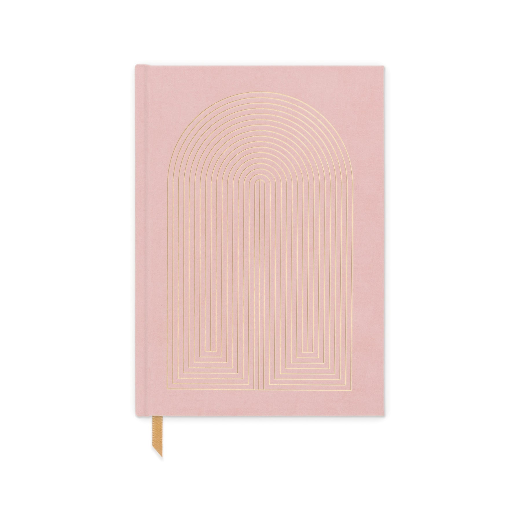 Dusky Pink Radiant Rainbow Suede Cloth Journal