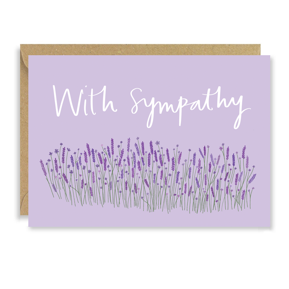 Lavender Sympathy Card