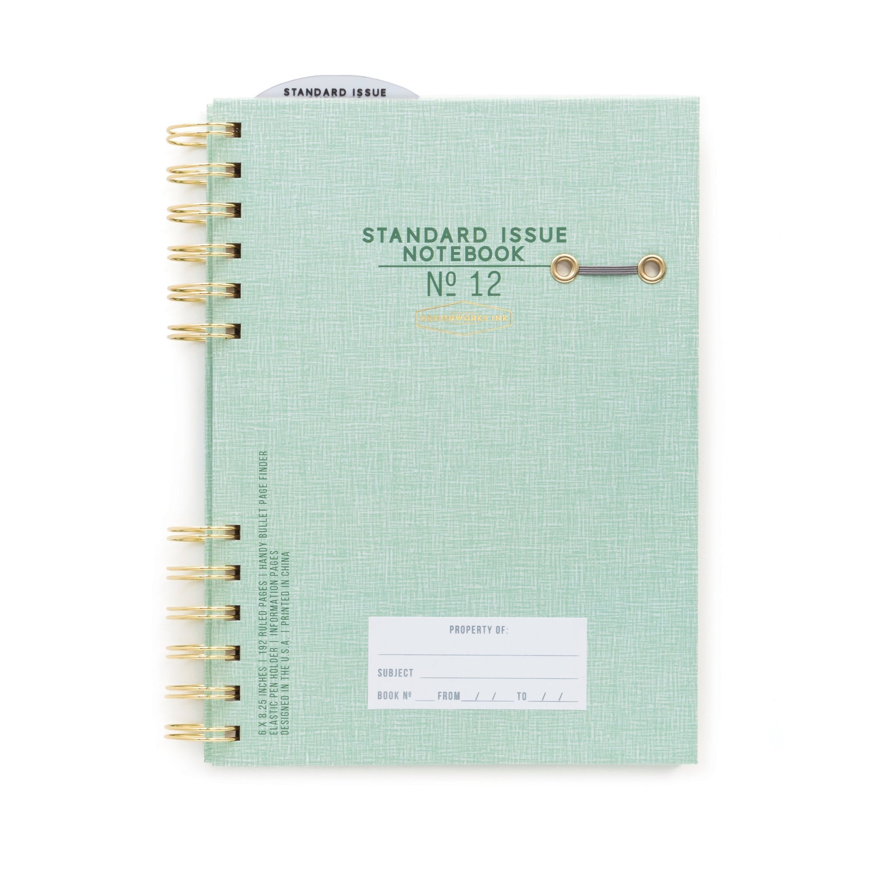Pale Green Ring Bound Journal