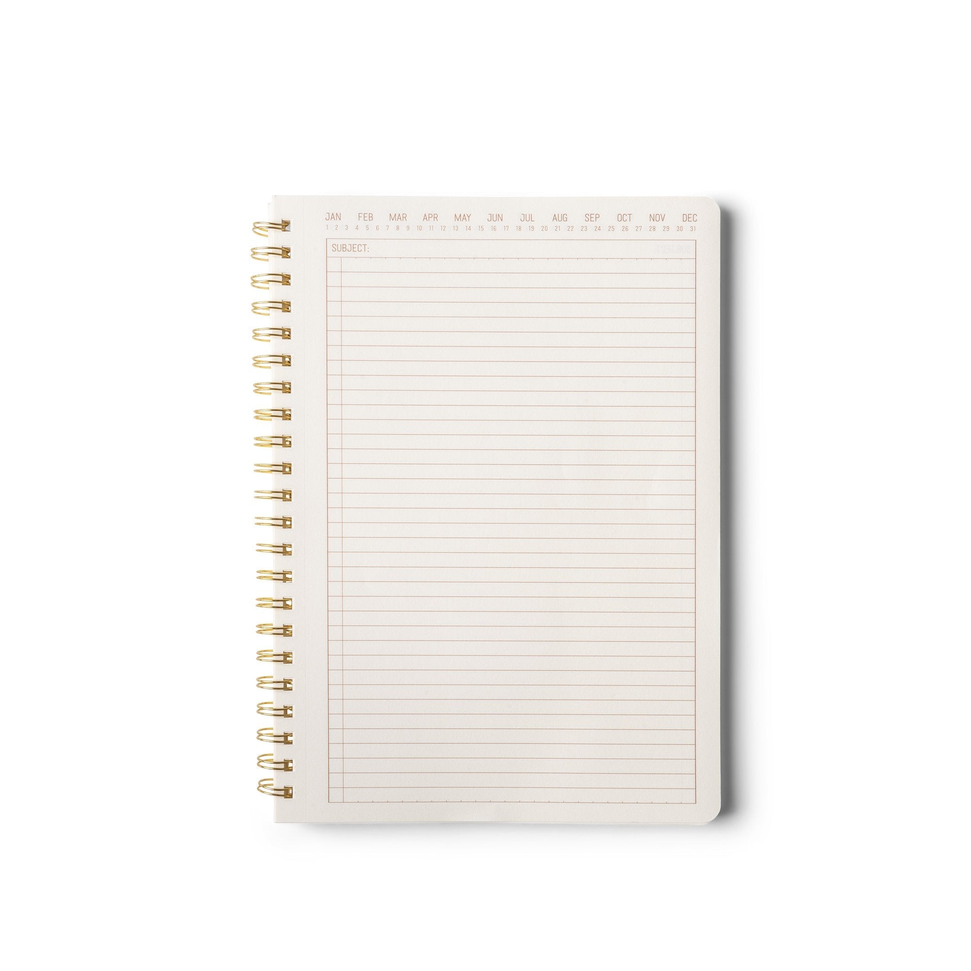 Terracotta A5 Crest Kraft Twin Wire Notebook
