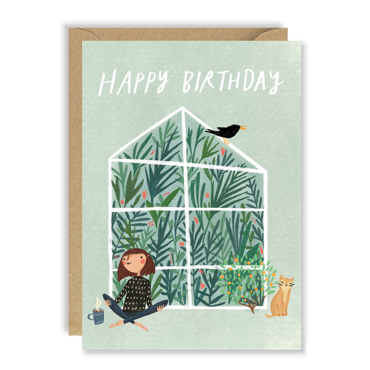 Greenhouse Birthday Card