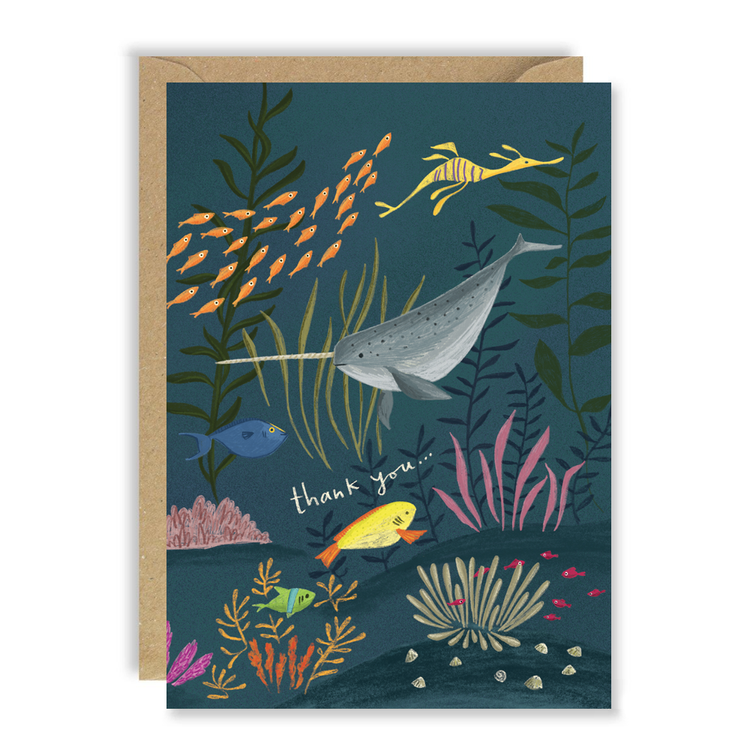 Under The Sea Thank You Card