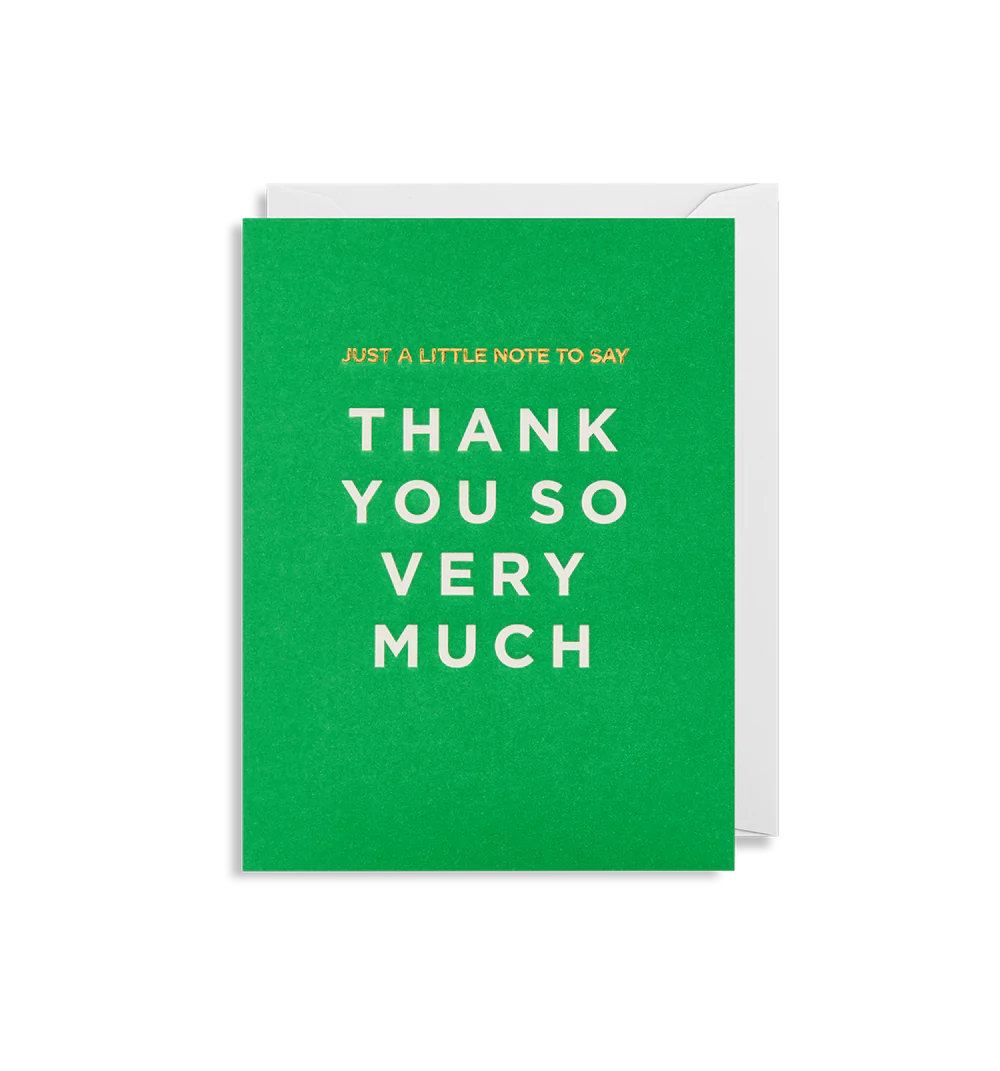 Just A Note Mini Thank You Card