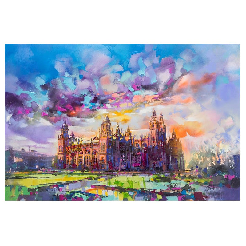 Glasgow, Kelvingrove Cityscape Art Print By Scott Naismith Curiouser