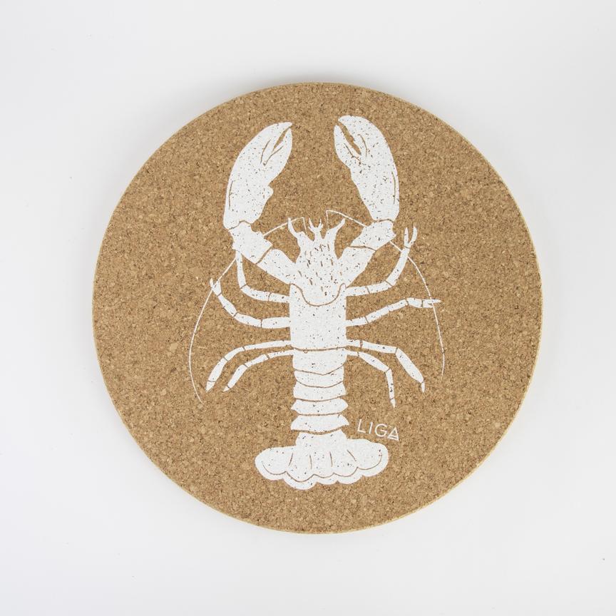 Set Of Four Lobster Cork Placemats