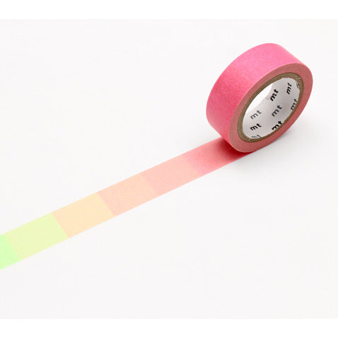 Fluorescent Pink And Green MT Washi Tape