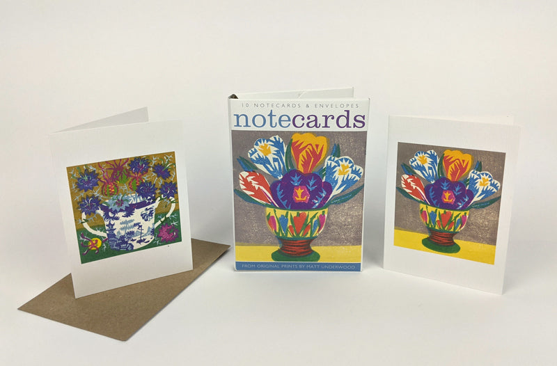 10 Flower Notecards and Envelopes by Matt Underwood