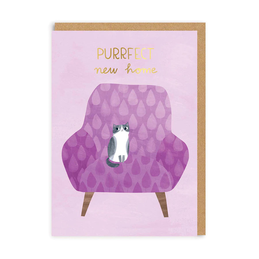 Cat New Home Card