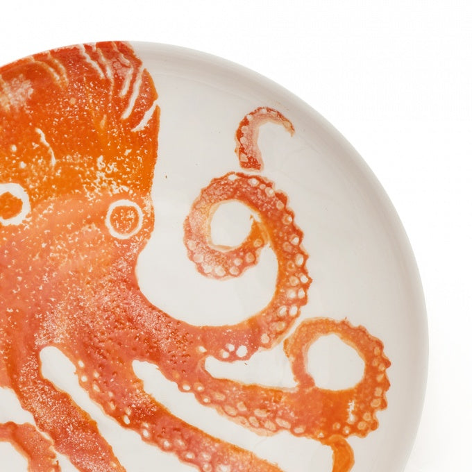 Orange Octopus Supper Bowl