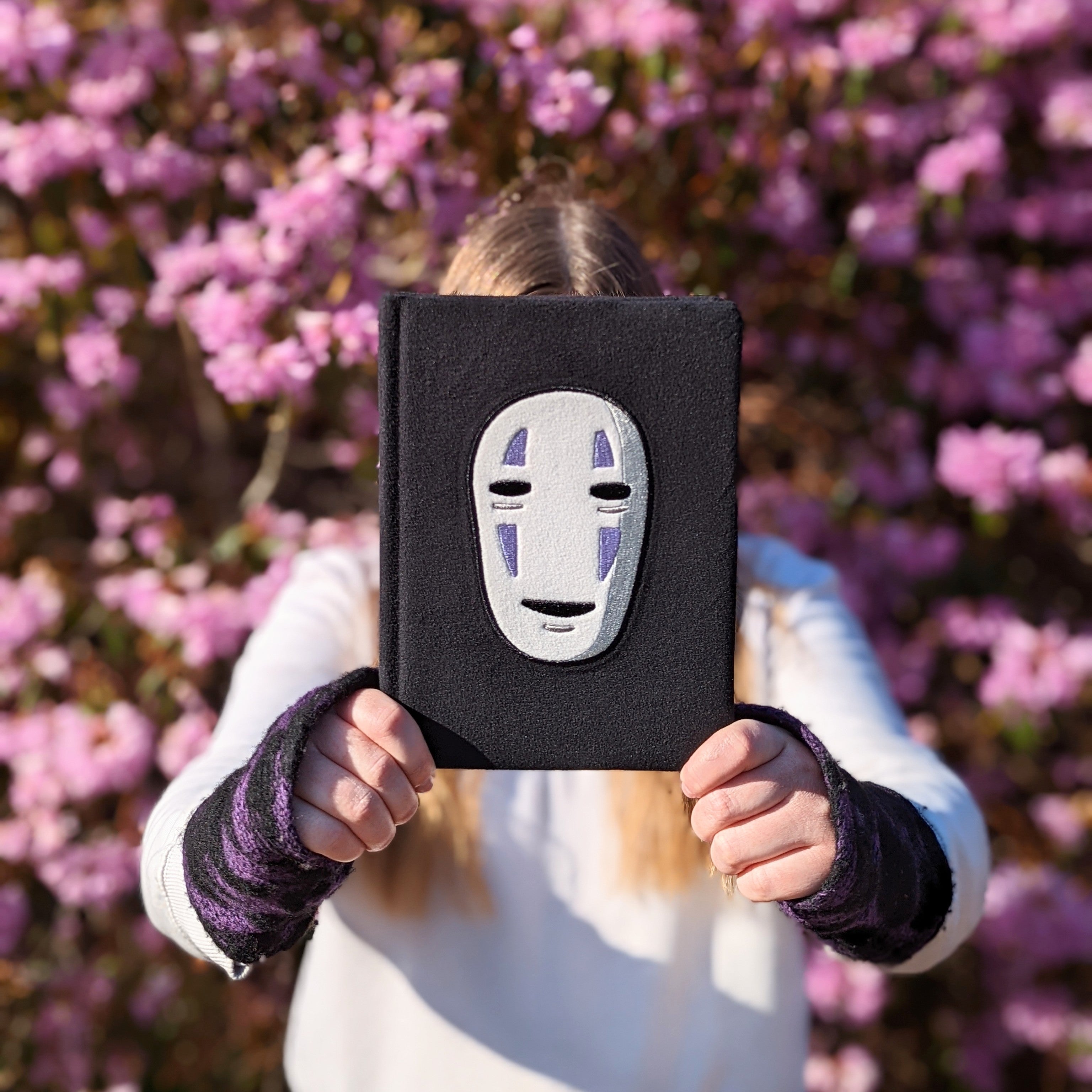 Spirited Away No Face Plush Covered Notebook