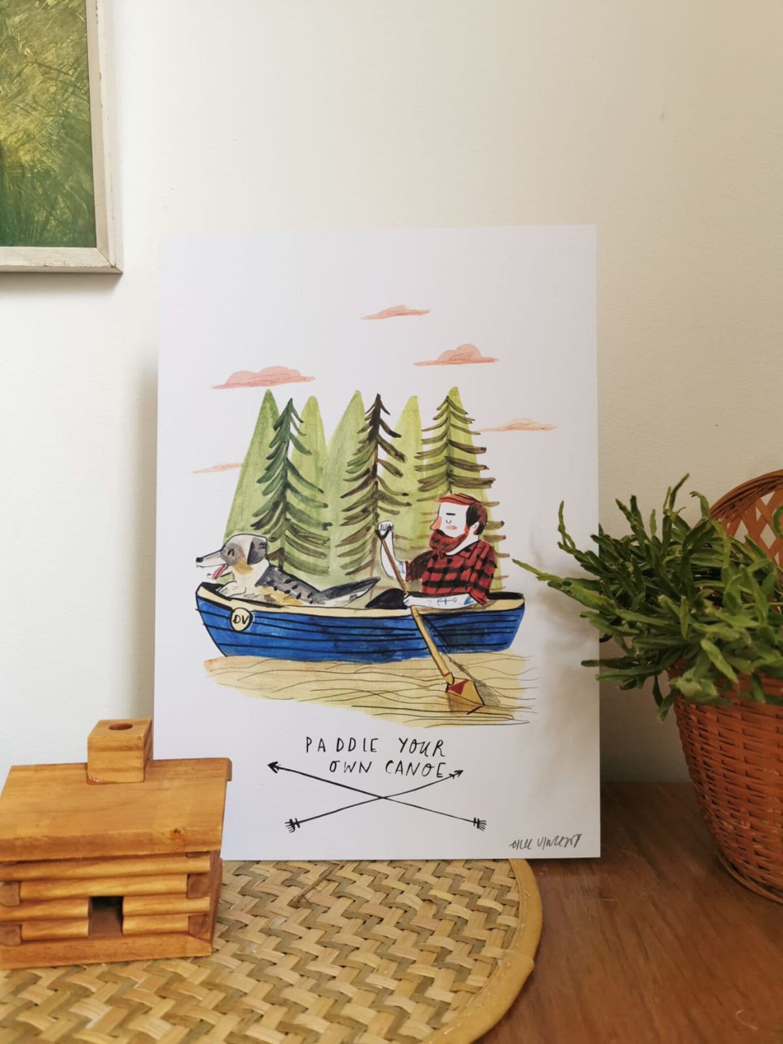 Paddle Your Own Canoe Art Print