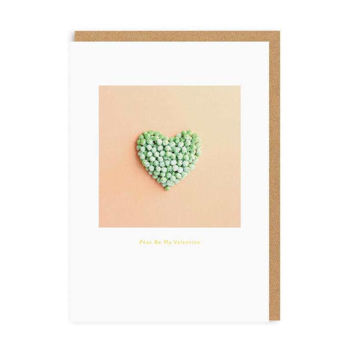 Peas Be My Valentine Card