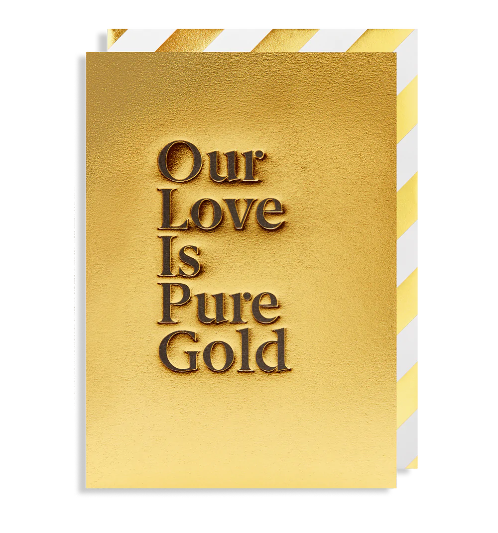 Pure Gold Valentines Card