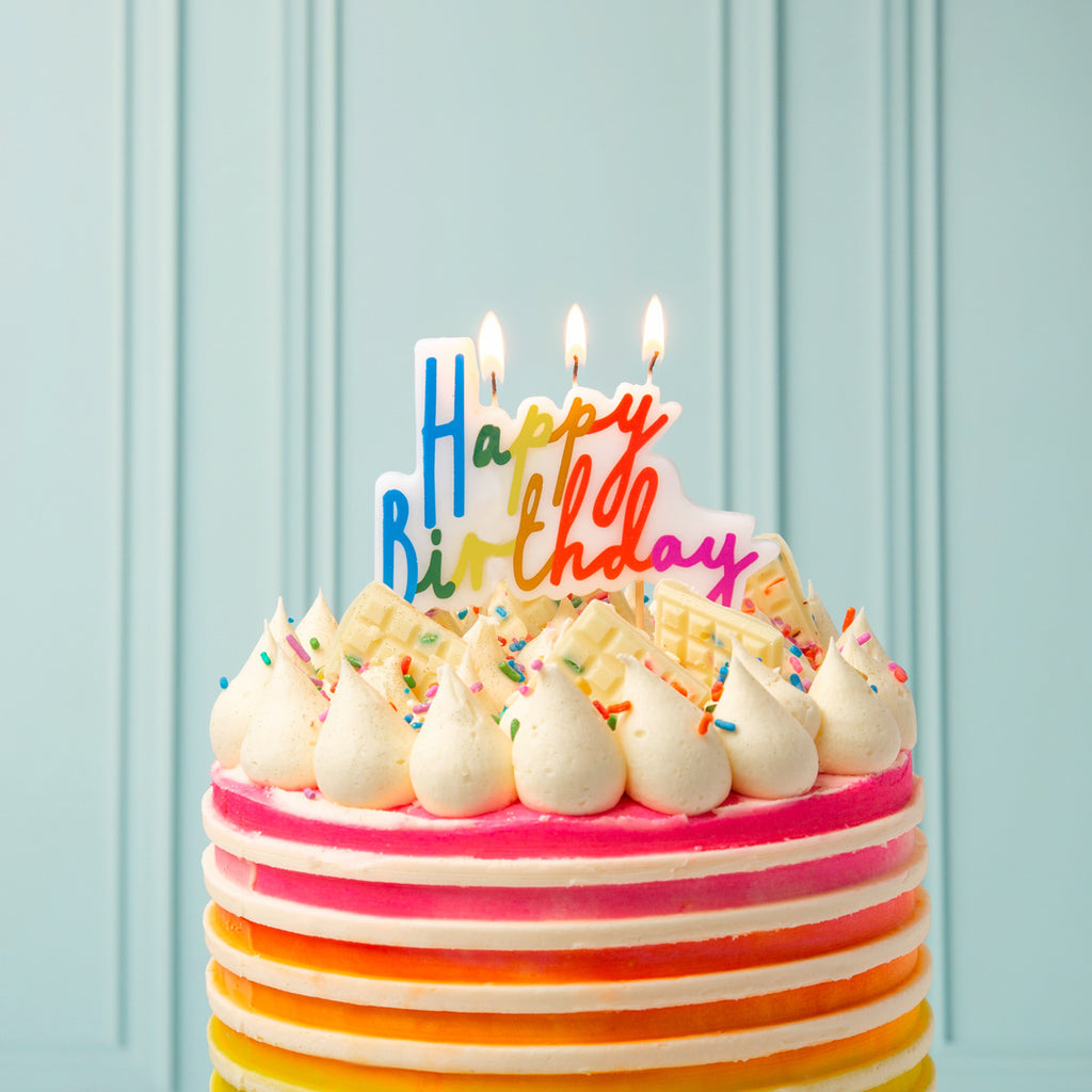 Happy Birthday Cake Candle