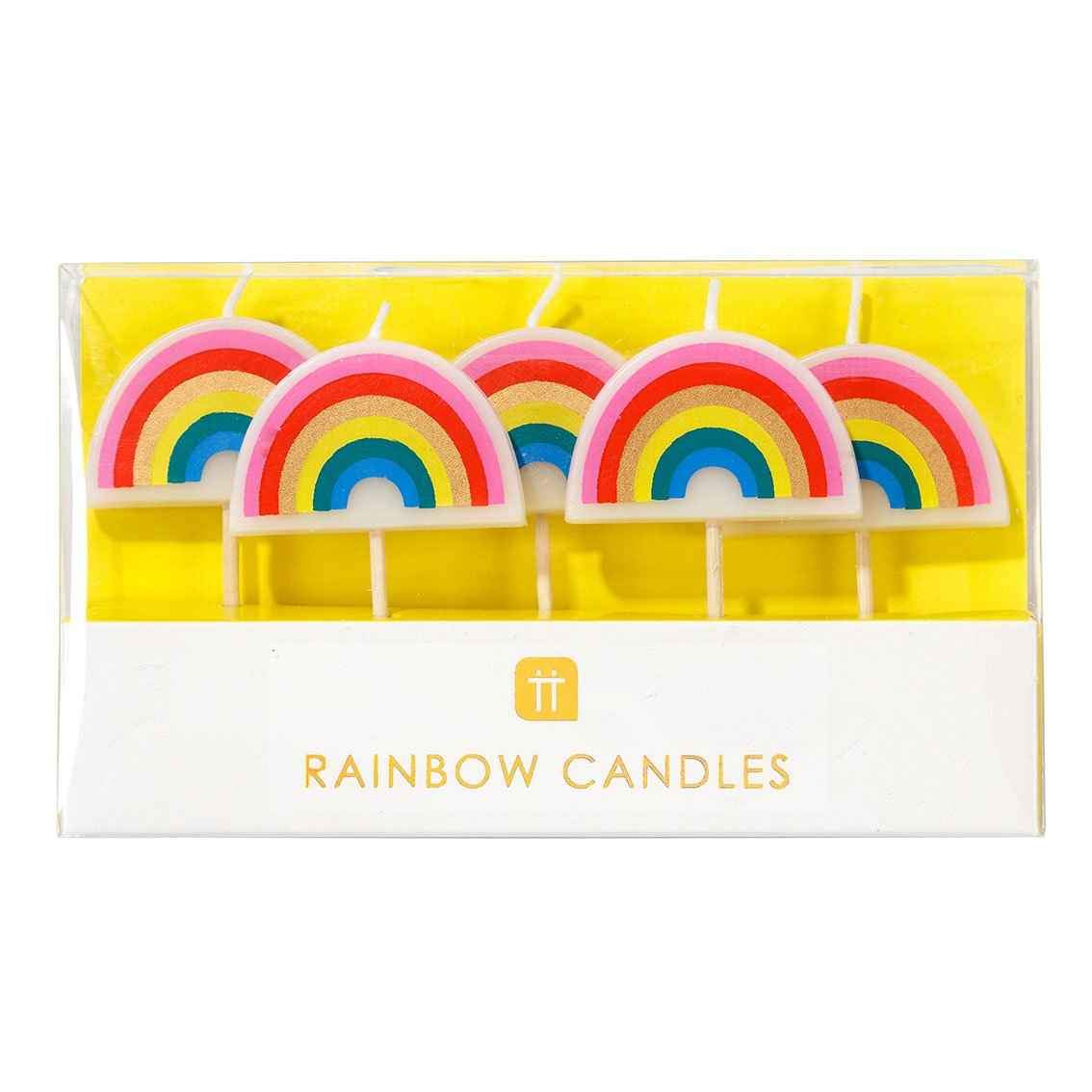 Rainbow Cake Candles