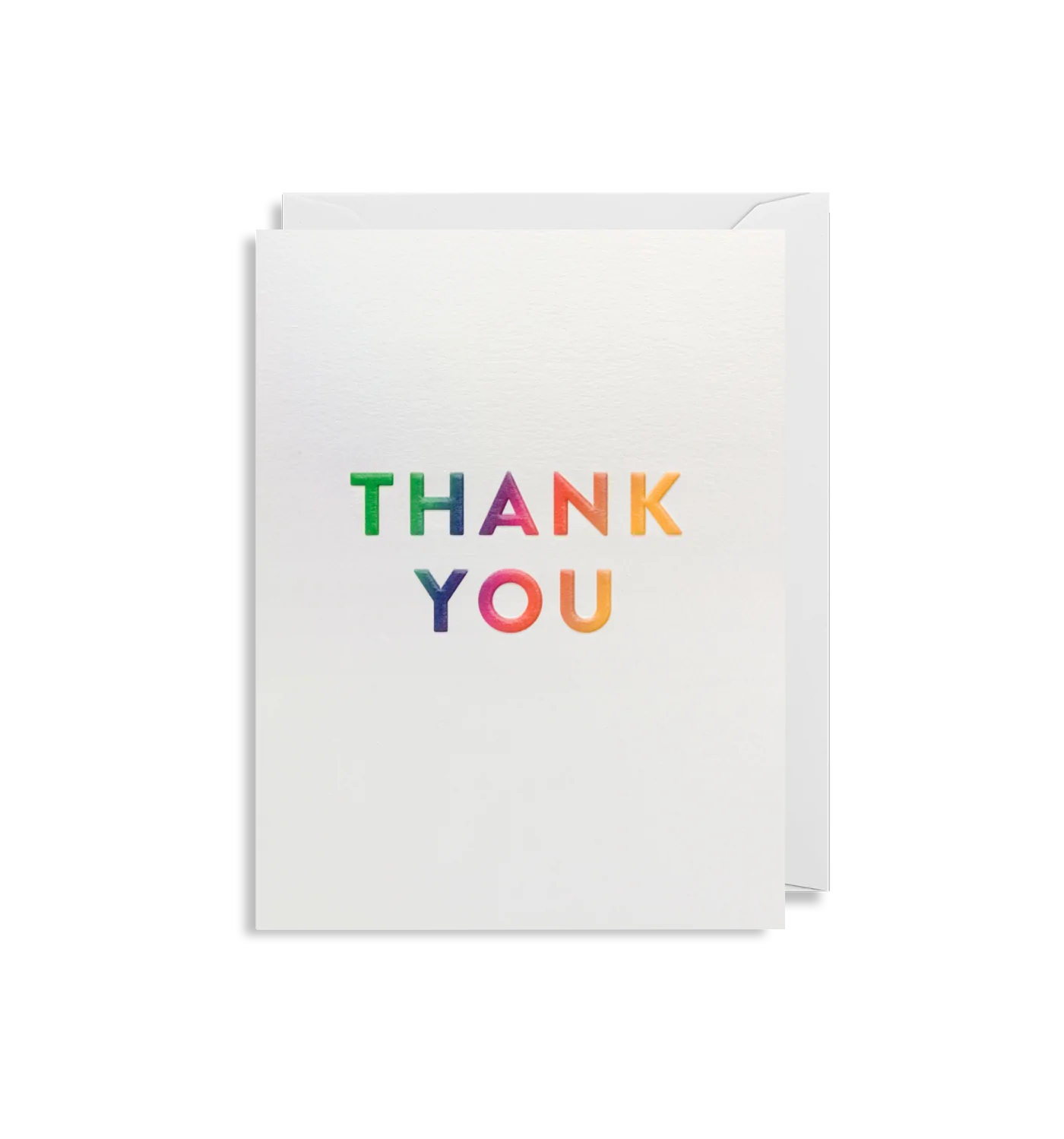 Rainbow Thank You Mini Card by Lagom Design | Curiouser