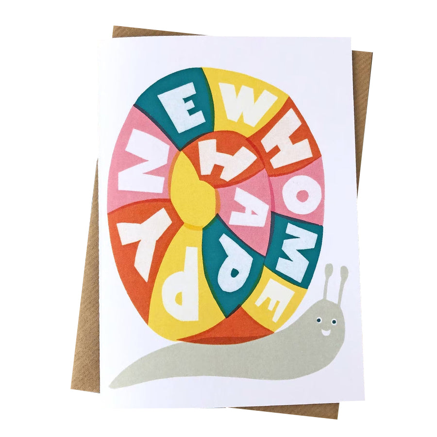 Happy New Home Snail Card